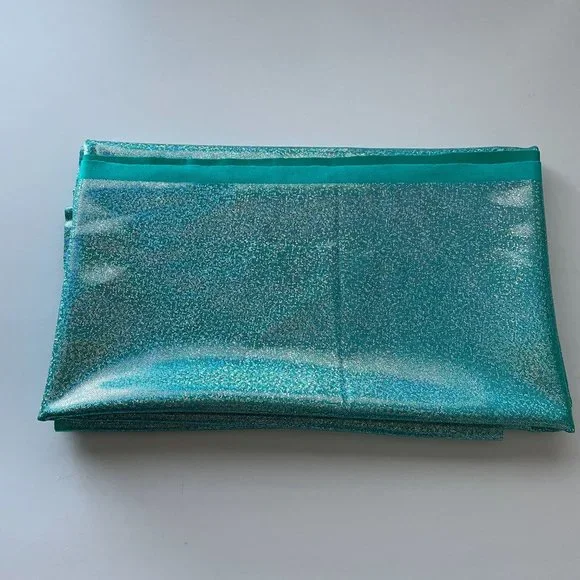 Spandex Fabric Stretch Emerald Blue Dance Skate Gymnastics Pageant Cheer Twirl - Picture 6 of 6